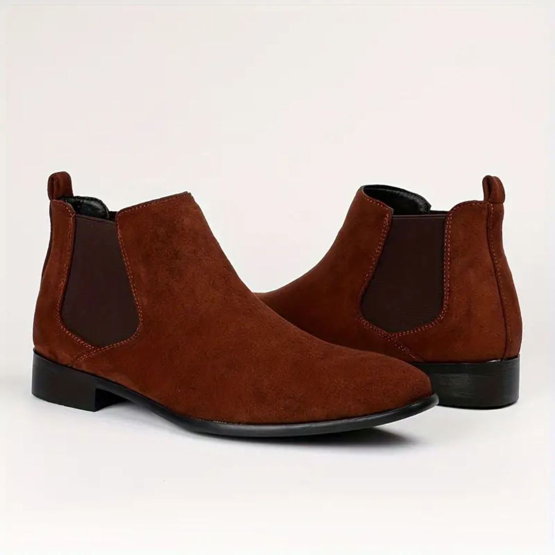 Herren Chelsea Stiefel Wildleder Optik