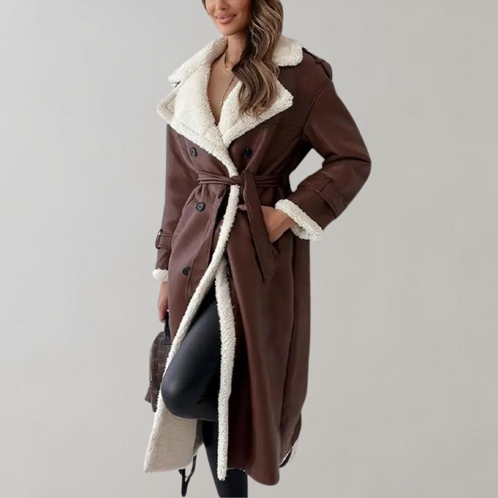 Elegante Damenwinterjacke Lang