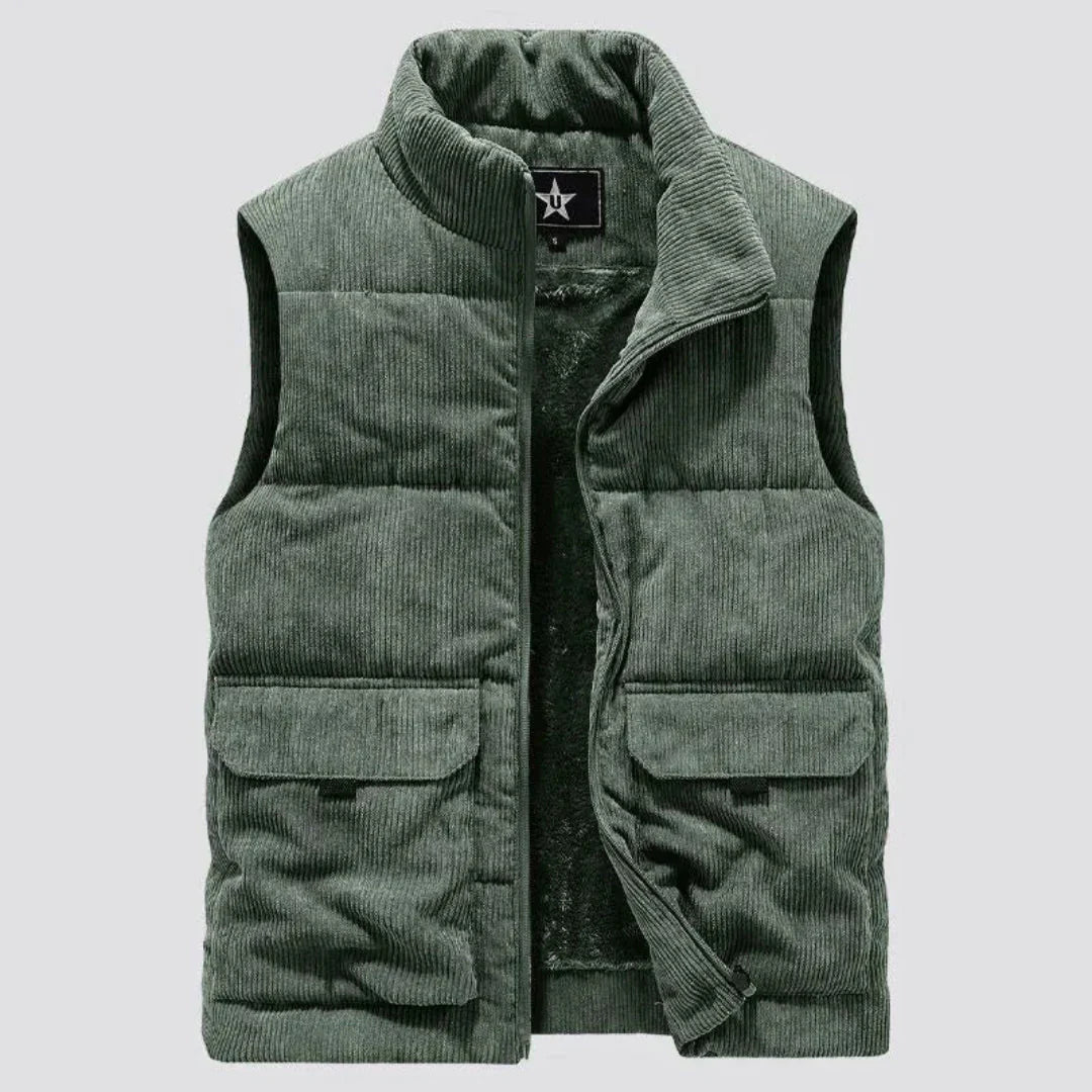 Warm gefütterte Cordweste Damen