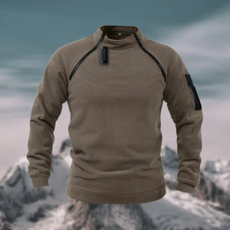Herren Fleece Pullover Winddicht Funktionell