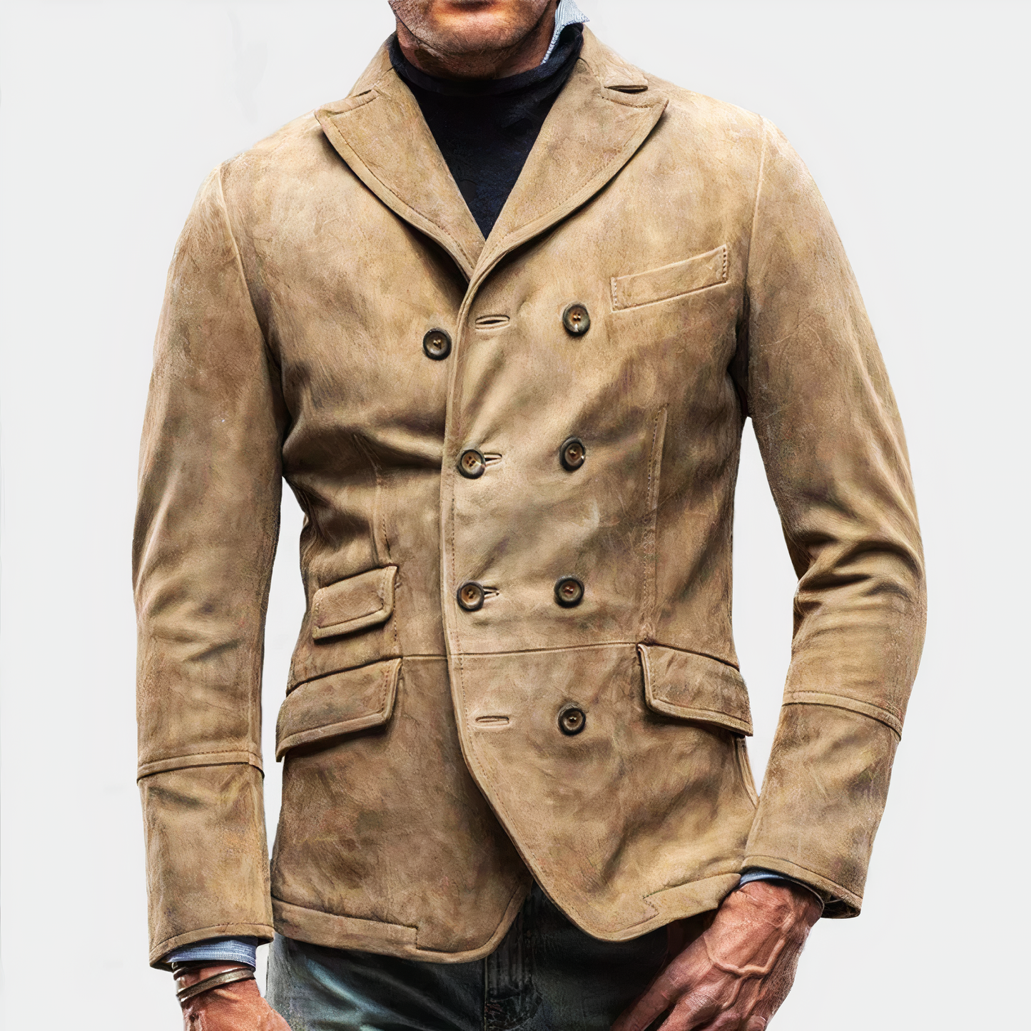 Herren Blazer Zwei-Knopf Eleganz
