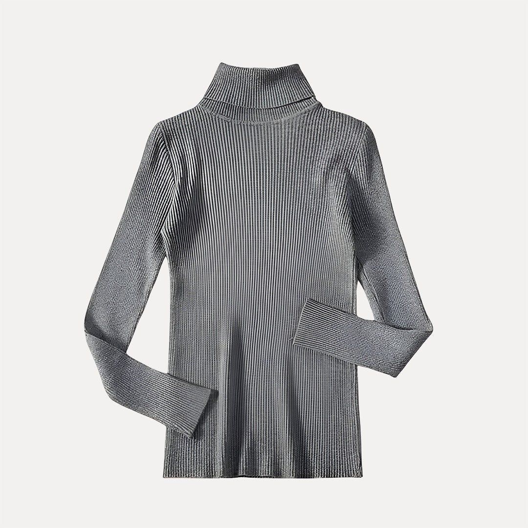Weiche Rollkragenpullover Mit Rippmuster