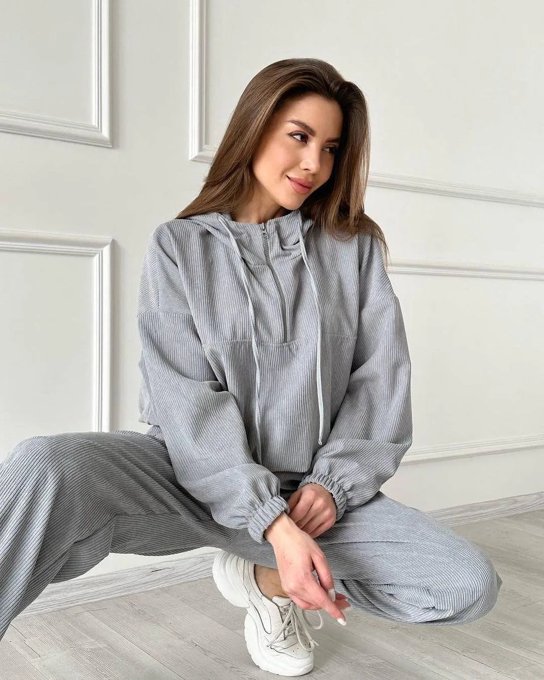 Kapuzenoutfit Zweiteilig Langärmlig