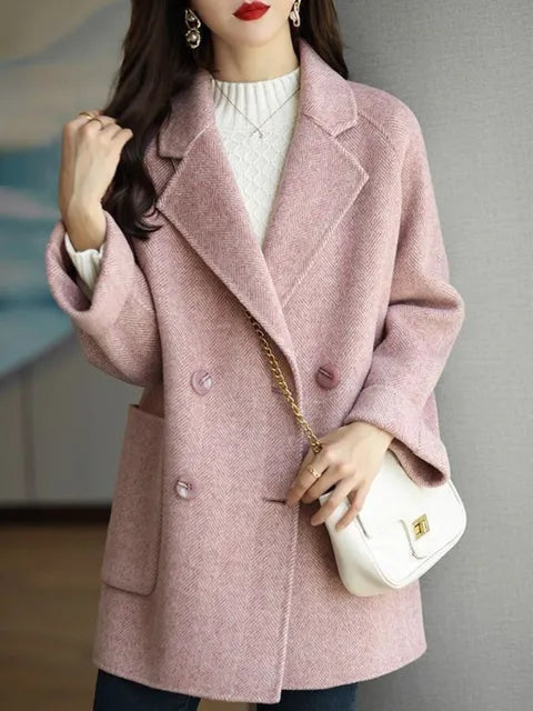 Stylischer Damen Wintermantel Wolle