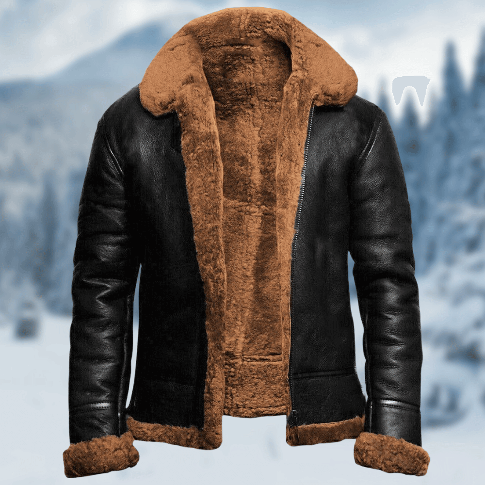 Lederjacke Warm Kuschelig Robust