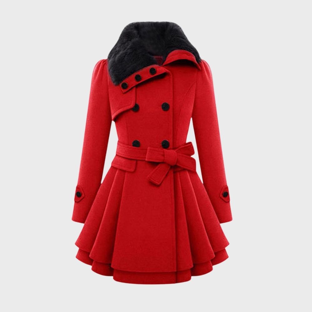 Elegantes Damen Mantelkleid Elsa Stil