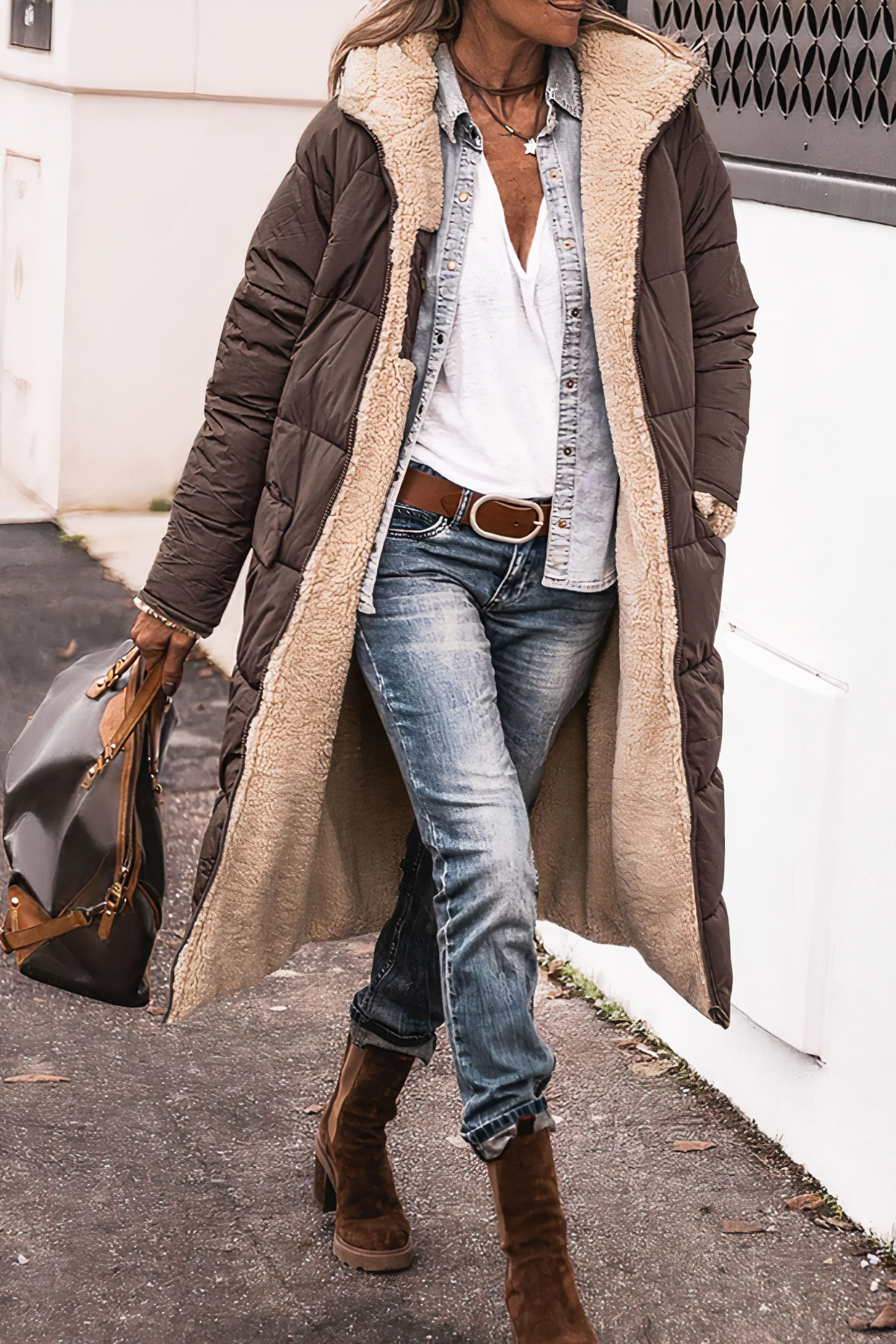 Damen Winterparka Mantel Warm Isoliert