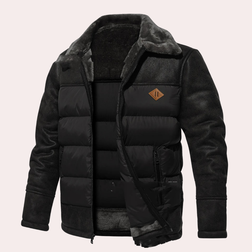 Kunstleder Kleid Steppung Plüsch Fleece Innenfutter