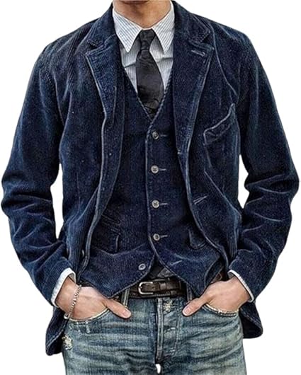 Eleganter Cord Blazer Klassisch Weich
