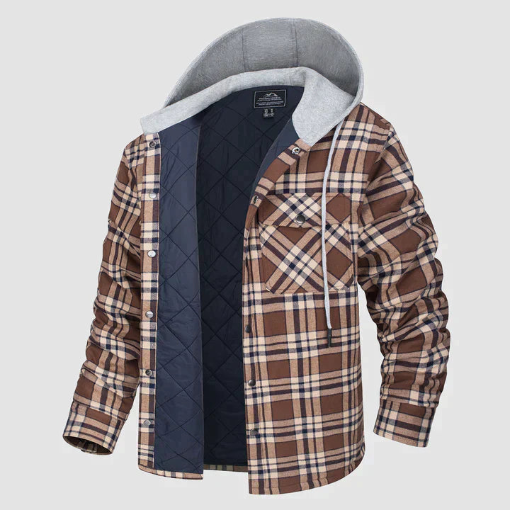 Harrison - Warme Flanell Herren Winterjacke