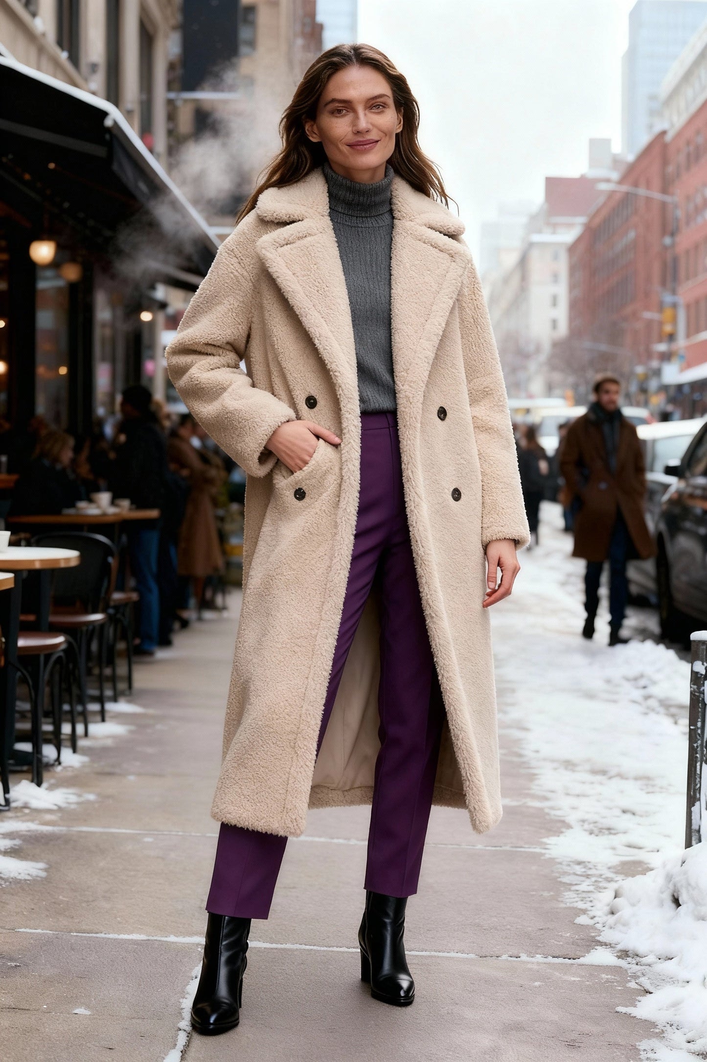 Eleganter Wintermantel Damen Vielseitig