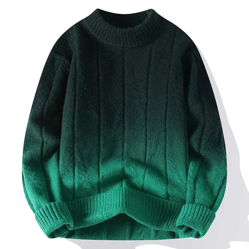 Zweifarbiger Strickpullover Herren Modern