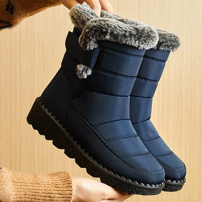 Wasserdichte Damenstiefel Winter Warm Fleece