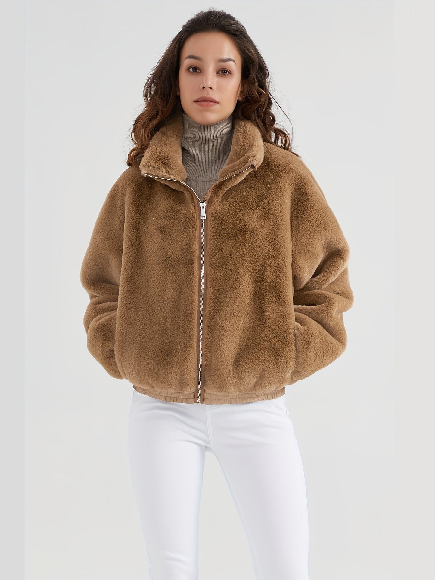 Winterjacke Damen Warm Hochkragen