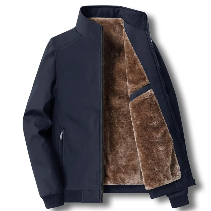 Herren Winterjacke Fleece Isoliert Winddicht