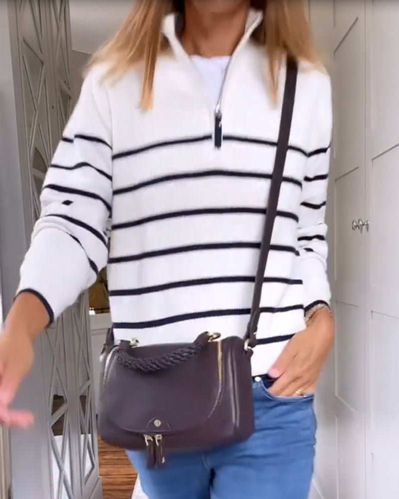 Damen Pullover Langarm Bequem - IdealeKleiden