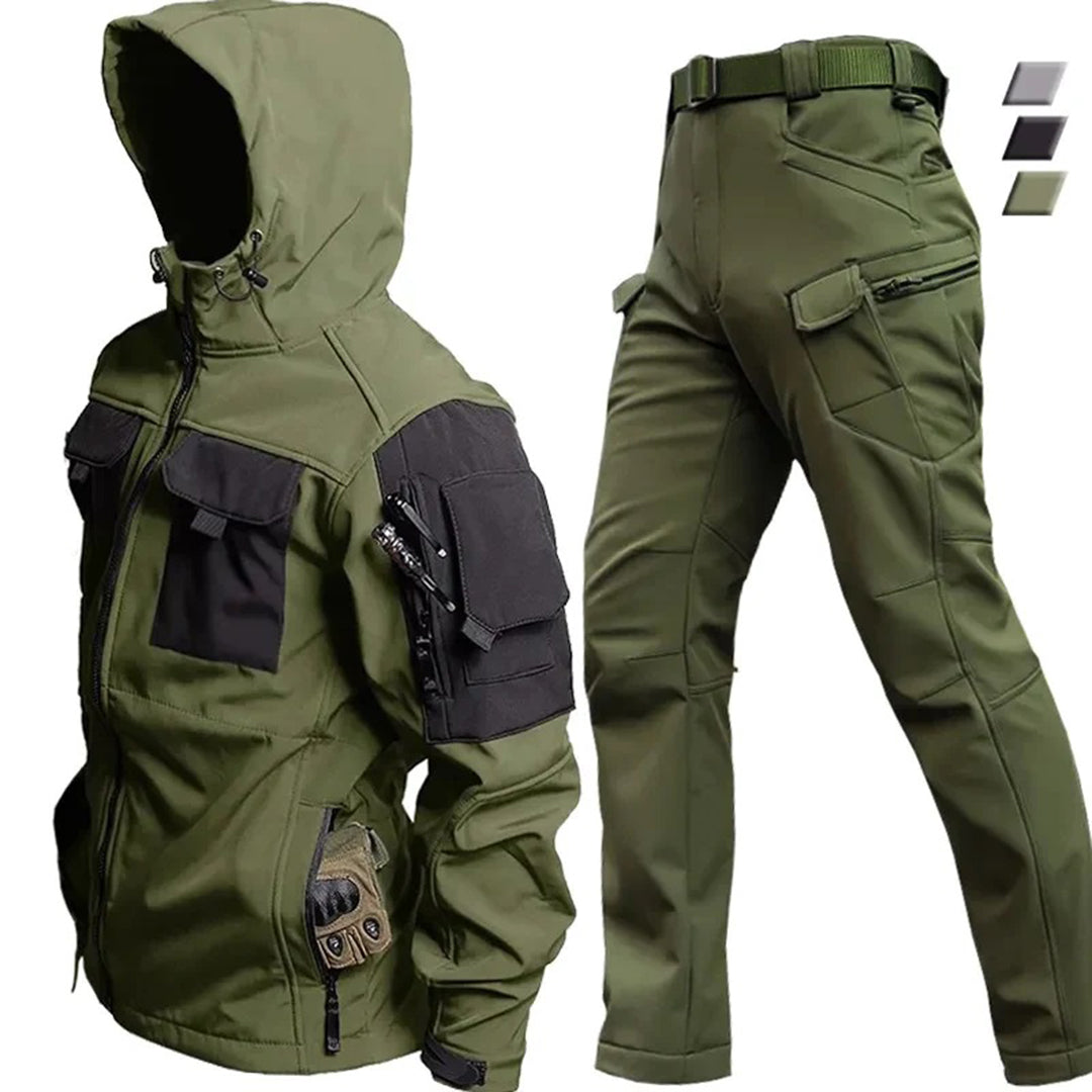 Praktisches Outfit | Kapuzenjacke und Cargo-Hose Set