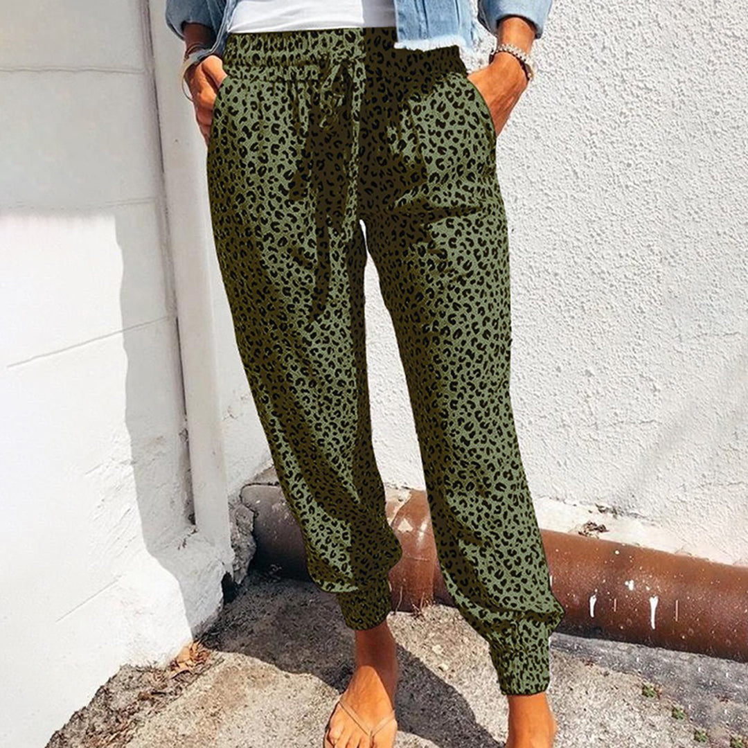Bequeme Sweatpants Tiermuster Baummwolle Locker