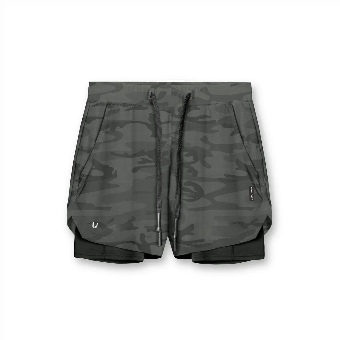 Laufshorts Herren 2-in-1 Sportshorts mitDRAWSTRING
