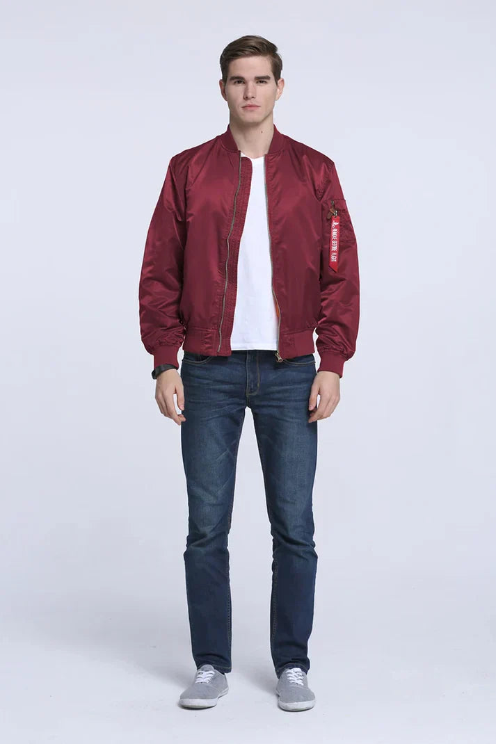 Lederbomberjacke Cool Vintage Look