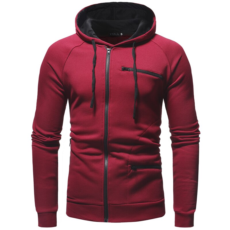 Herren Kapuzenpullover ReißverschlussSportlich