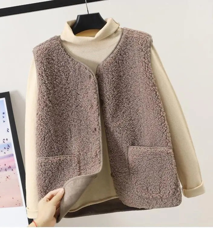 Stilvoller Fleece Cardigan Damen Modern