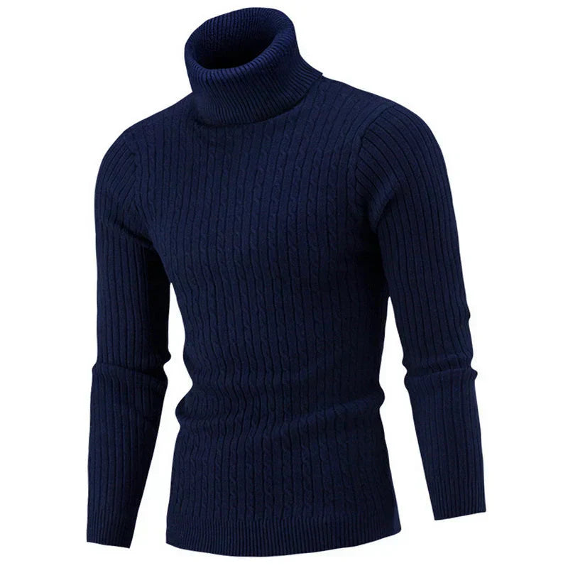 Herren Rollkragenpullover Warm Gemütlich