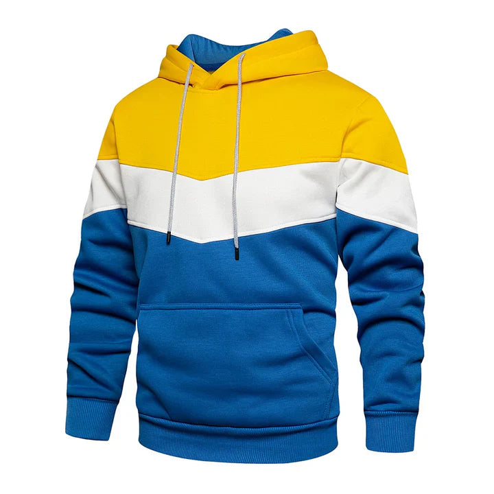 Herren Kapuzenpullover Querstreifen modern