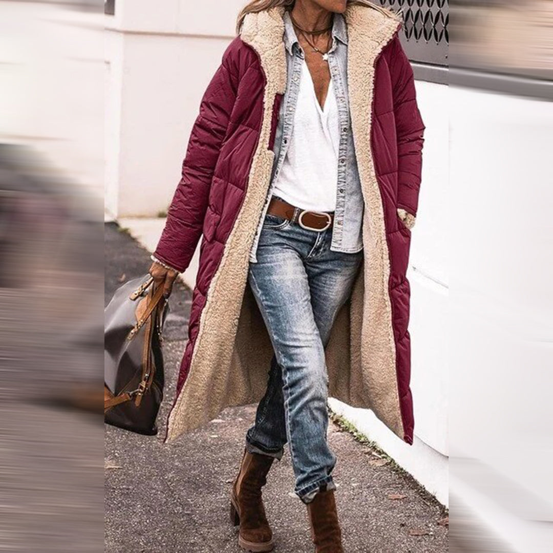 Eleganter Damen Winterparka Lang