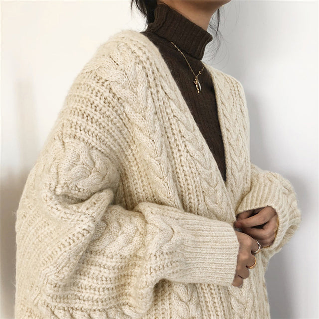 Gemütliche Strickjacke Bequem Warm