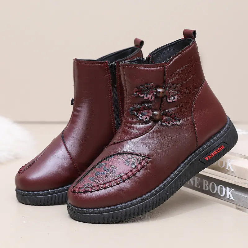 Warme Winterstiefel Damen Plüsch Baumwolle