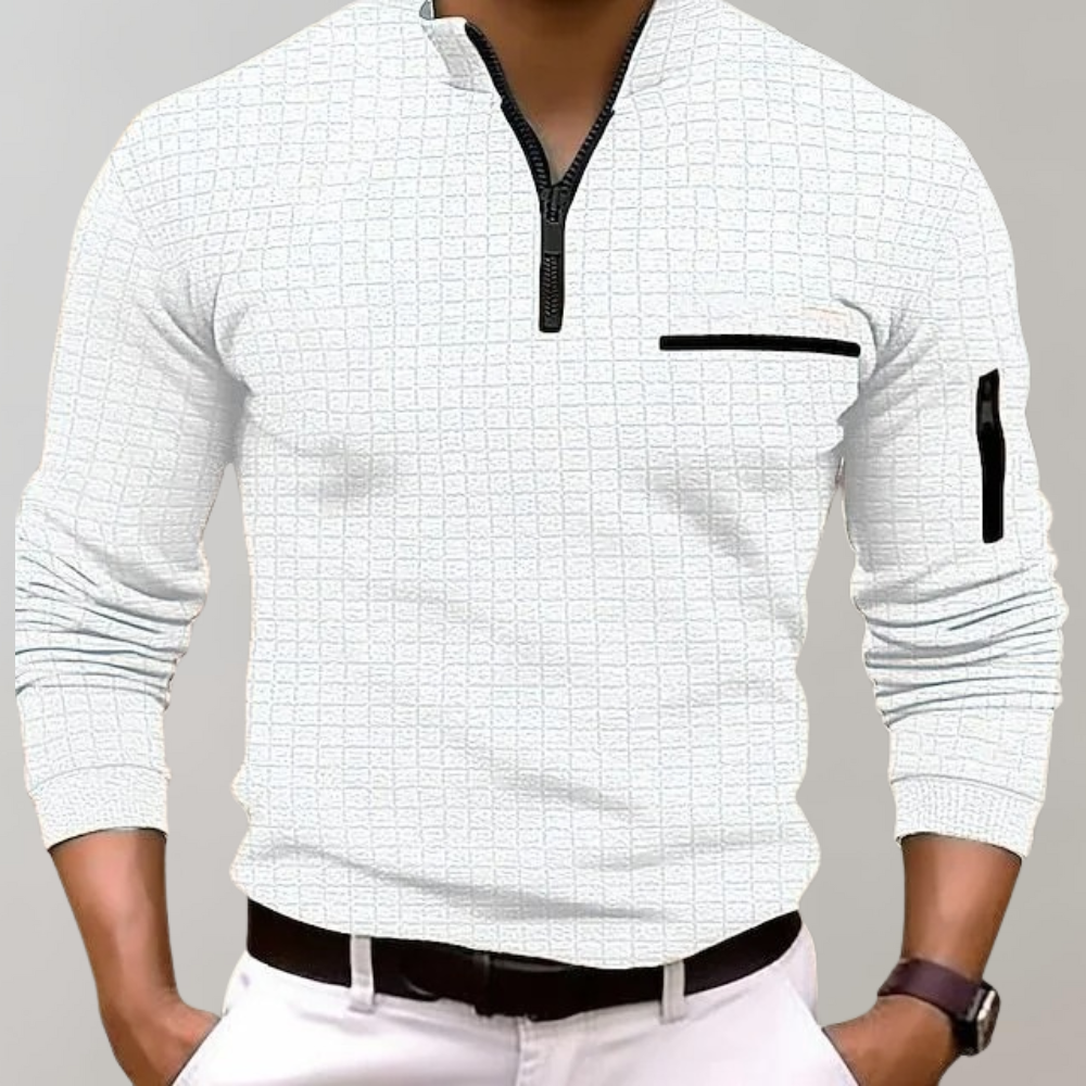 Herren Halbzipfel Pullover Modern Sportlich