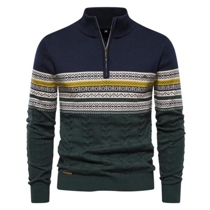 Herren Pullover Warm Gestrickt Winterlich