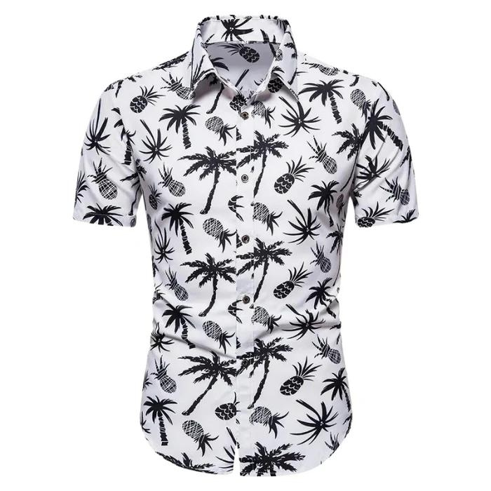 Sommer Poloshirt Hawaii Print