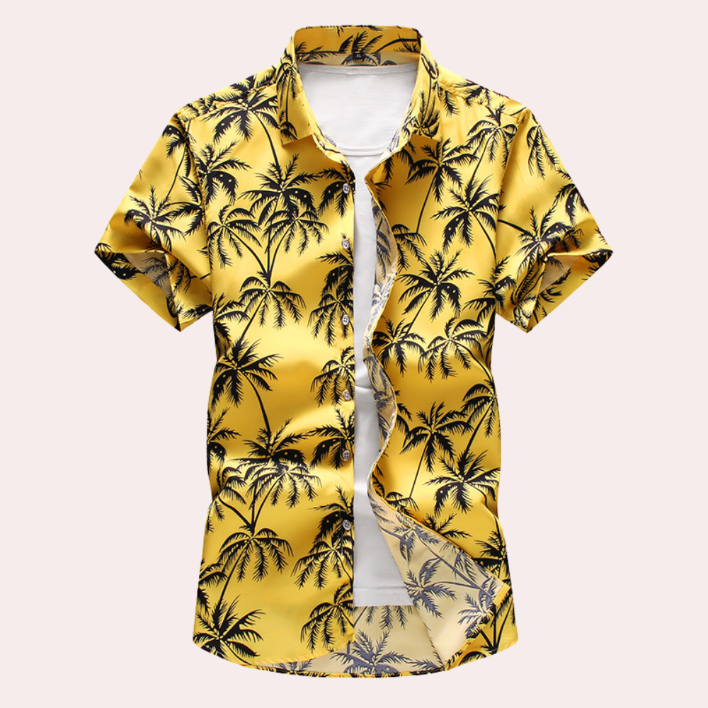 Sommerhemd Kurzarm Hawaiimuster Herren