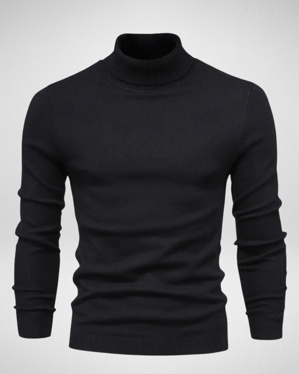 Weiche Strickpullover Slim Fit Rollkragen