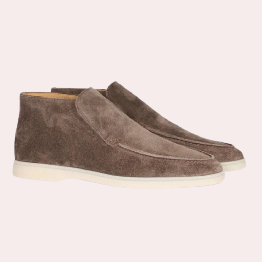 Bequeme Herren Loafer Schuhe Wildleder Optik