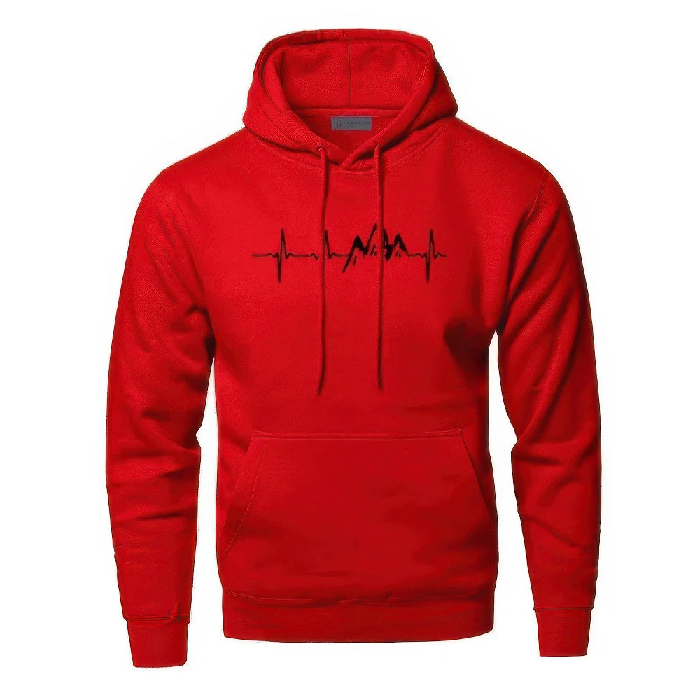 Klassische Herren Hoodie mit Kängurutasche