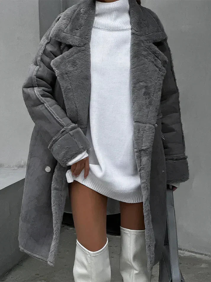 Damen Winterjacke Warm Fleece