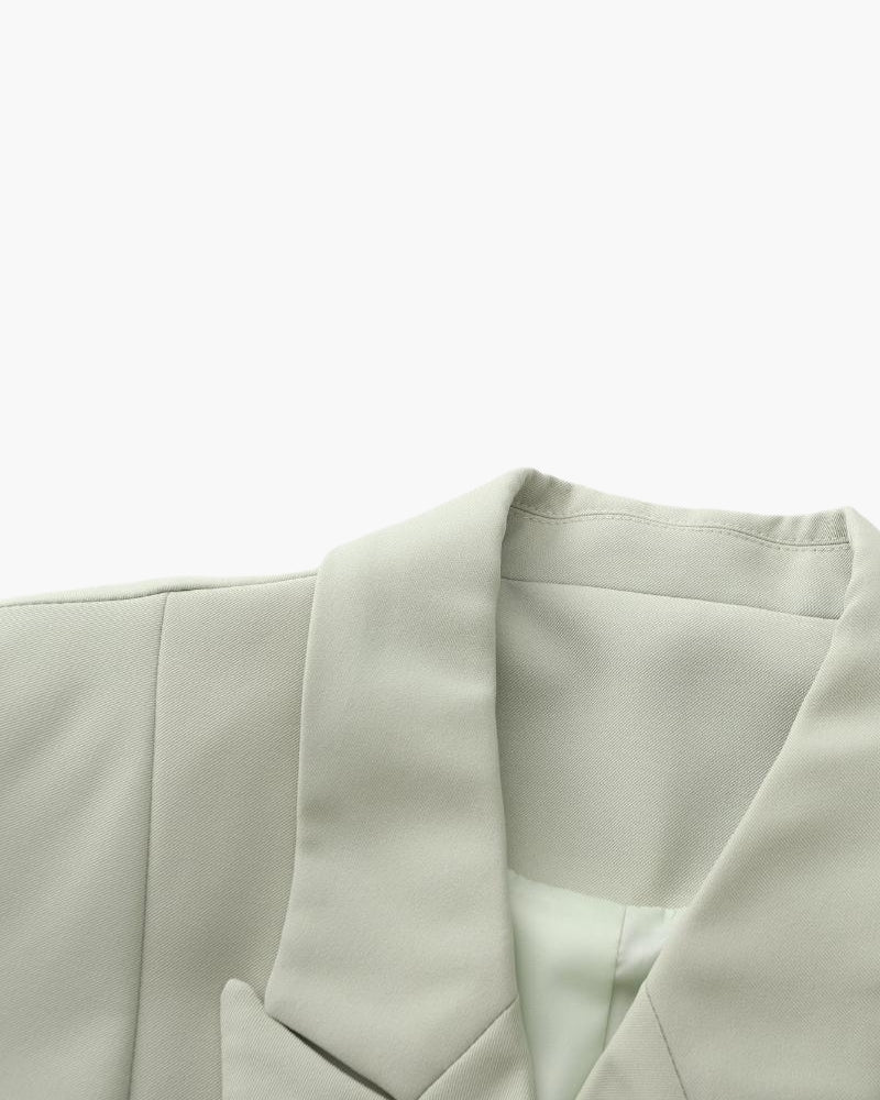 Sommerblazer Damen Oliv Grün Elegant