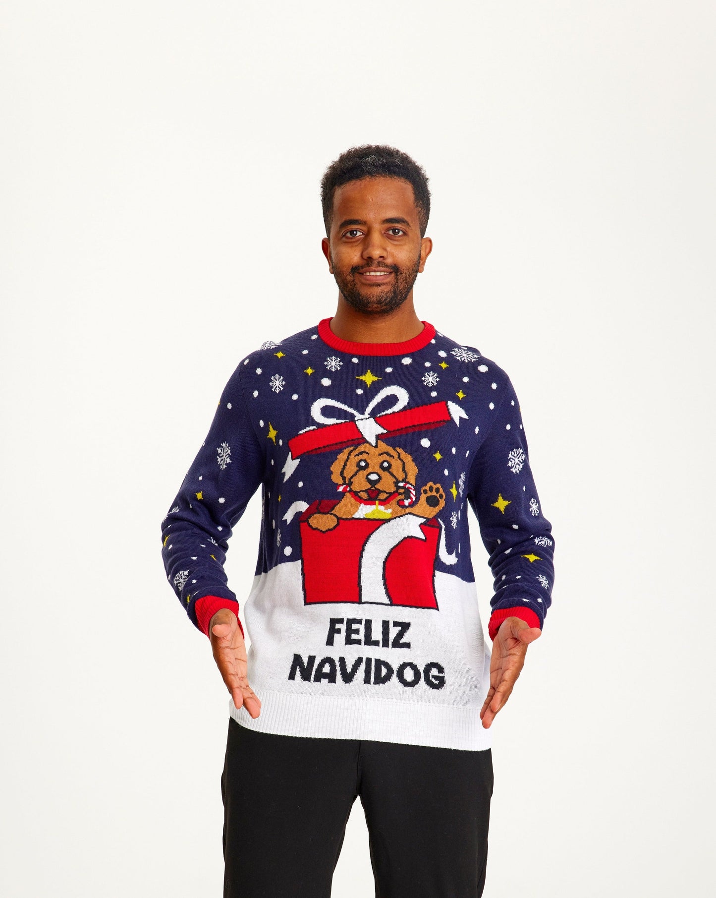 Weihnachts-Shirt Herren Feliz Navidog - IdealeKleiden