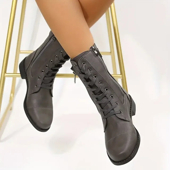 Damen Wanderstiefel Robust Rundzehen
