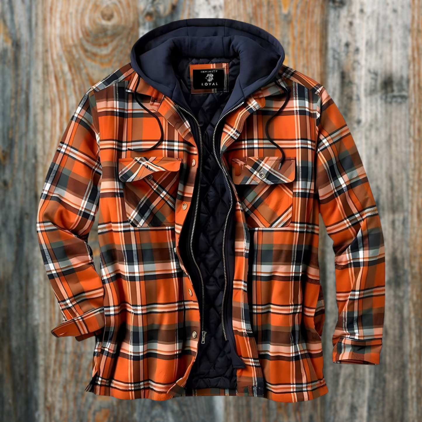 Herren Winterjacke Steppjacke Kapuze