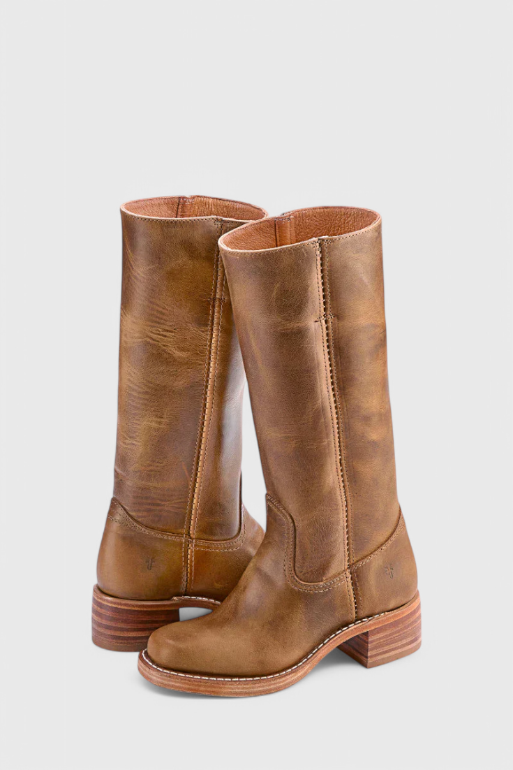 Damenstiefel Stilvoll Blockabsatz Schuhe