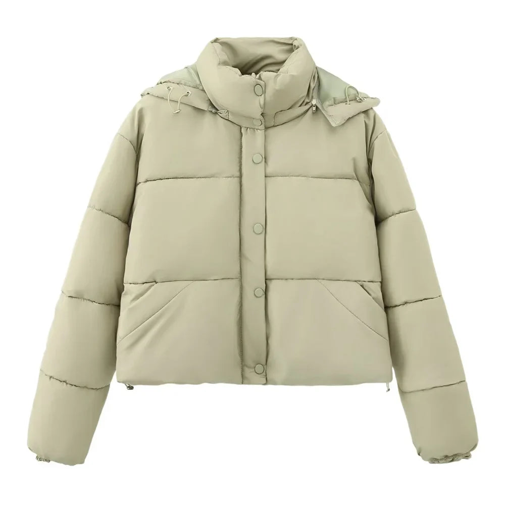 Herbstjacke Damen - Weiche Kapuzenjacke Baumwolle