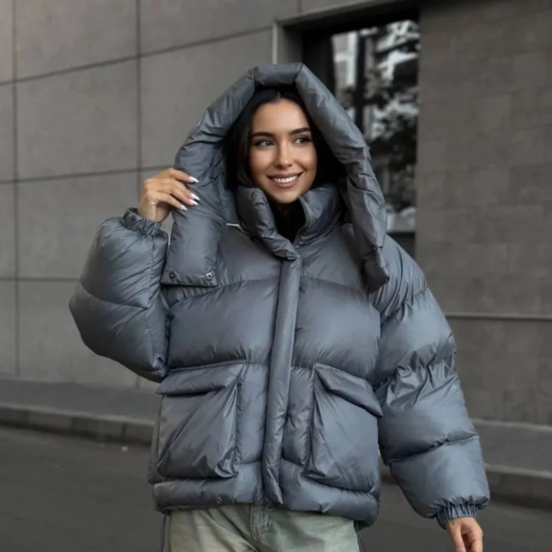 Kuschelige HoodieJacke Warm und Bequem