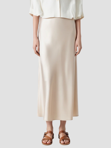 Eleganter Satin Rock Damen
