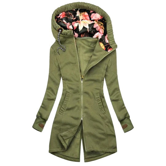 Frauen Übergangsjacke Kapuze Frühjahr