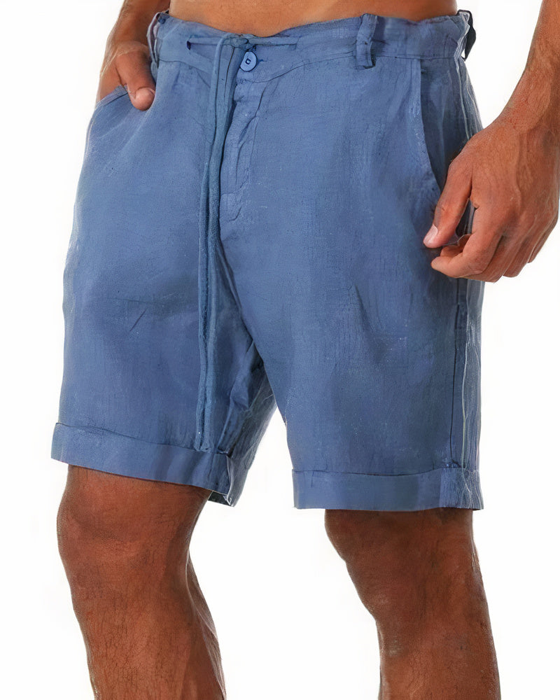 Bequeme Leinenshorts für Männer mit Kordelzug