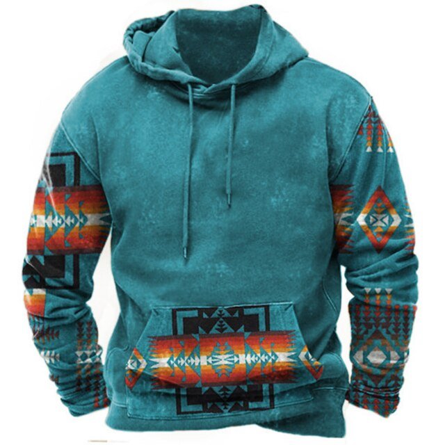 Bequemer Azteken Hoodie Relaxed Fit